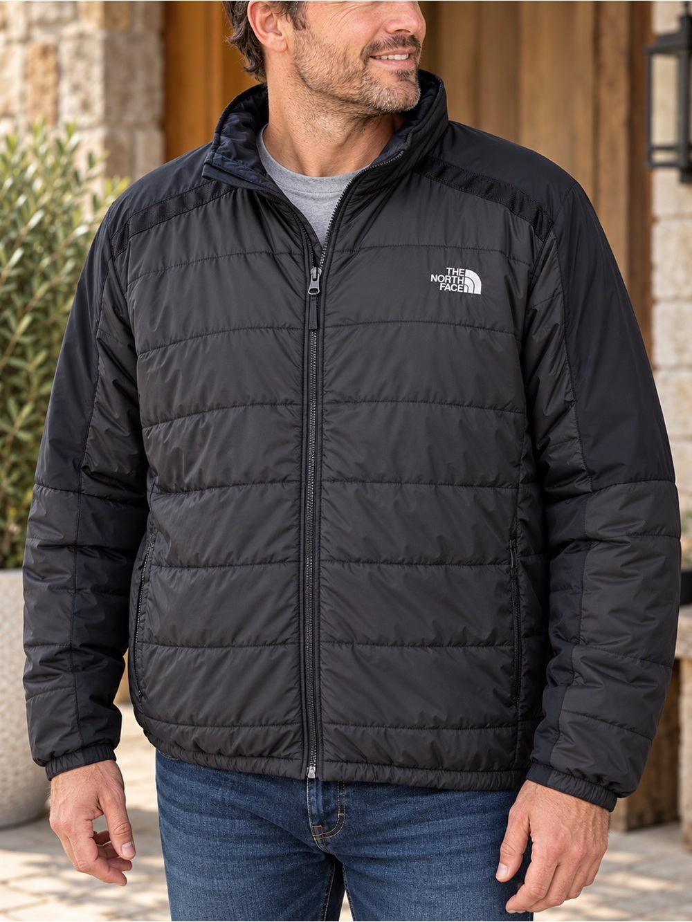 The North Face Men’s 4XL Black Insulated Full Zip Jacket Big & Tall C175